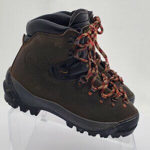 RARE VINTAGE 80s La Sportiva Crampon-Ready Hiking Boots🏔️Vibram EU40/US8.5-9